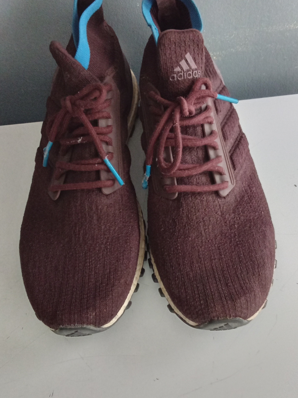 Adidas Ultraboost All Terrain Night Red Men's Burgundy Knit Running Shoes Sz 13